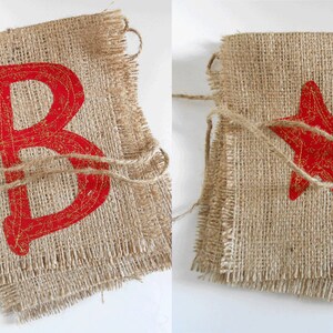 READY to SHIP Believe Burlap Christmas Banner/ Christmas Garland/ Christmas Card Prop/ Holiday Burlap Decoration