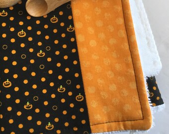 Pumpkin Dish Drying Mat: Halloween Fall Kitchen Decor