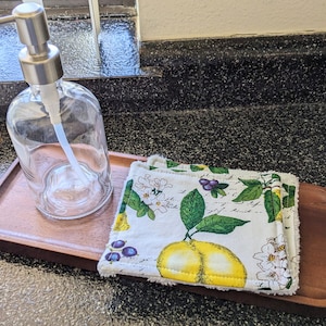 Afwasspons, herbruikbare keukendoek, milieuvriendelijke vaatdoek Lemon Blueberry