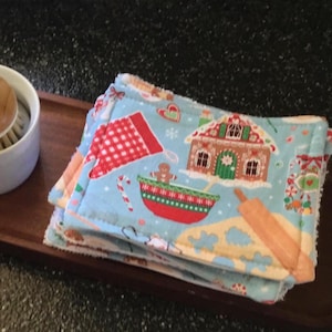 Kerstbakdoekspons, herbruikbare keukenspons, milieuvriendelijke vaatdoek