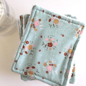 Afwasspons, herbruikbare keukenspons, Dusty Blue Wildflowers, milieuvriendelijke afwasborstel