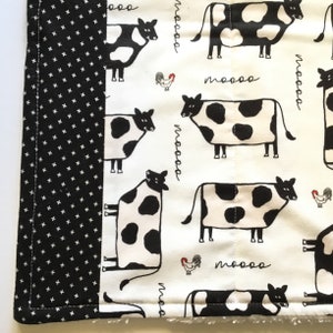 Dish Drying Mat / Dish Drainer/ Dish Mat Barnyard Cows / Farm Kitchen / Kitchen Towel