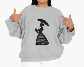 Emma Jane Austen literair sweatshirt, cadeau voor boekenliefhebbers, unisex trui met ronde hals, klassieke literatuurtop, leraar Engels aanwezig