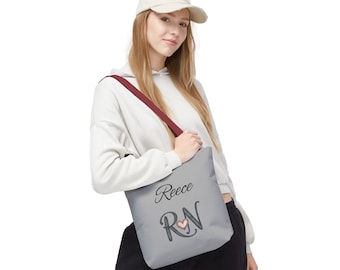 Customized RN Tote Bag, Personalized Nurse Name Handbag, Nursing Student Graduation Gift, Nurse Appreciation Week, Hospital Bag, Medical