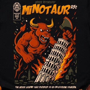 PNG Halloween Minotaur Horns, Epic Mythological Beast Design for Sublimation and DTF High Resolution