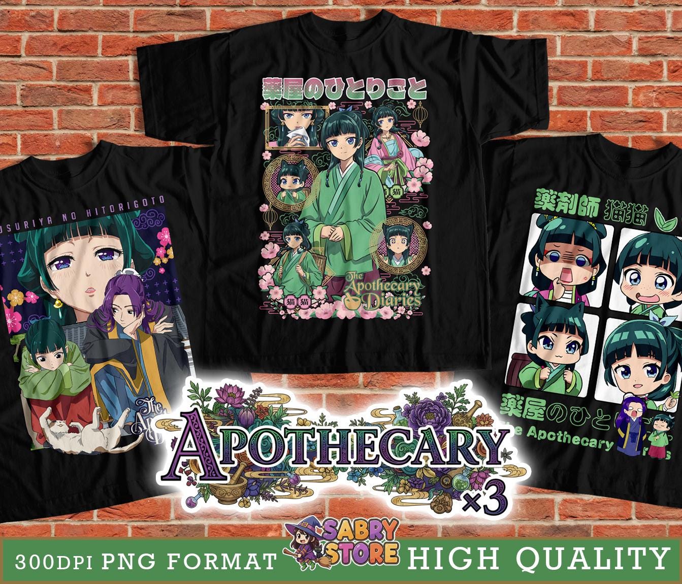Apothecary Diary Chibi Aufkleber Set – 52 Stück, Wasserdicht, Für Laptop, Flasche & Skateboard