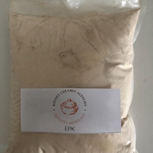 EPK (Edgar Plastic Kaolin) Keramik- och keramiktillbehör, 0,9 kg, 2,5 kg pulver, glasyr