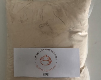 EPK (Edgar Plastic Kaolin) Ceramic and Pottery Supplies, 2lbs, 5lbs Powder, Glaze