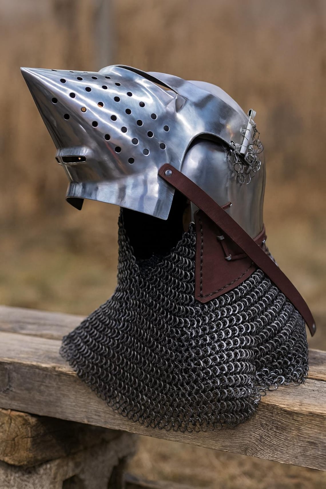 handmade-houndskull-bascinet-18-gauge-steel-pigface-knight-helmet-etsy