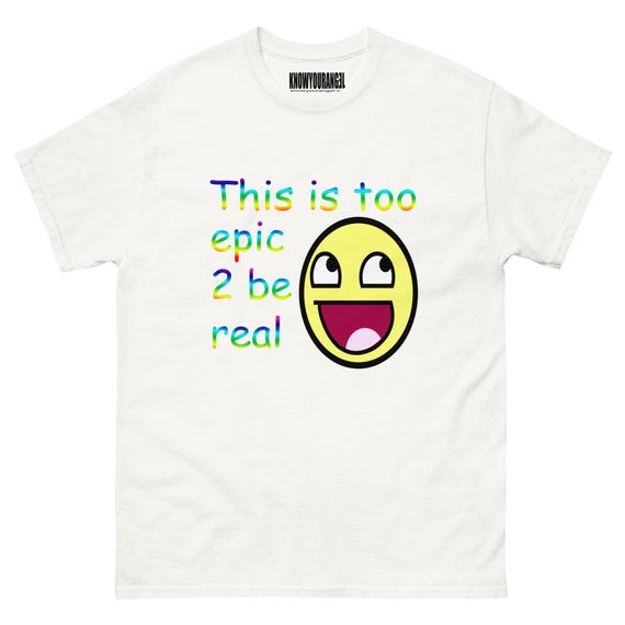 Epic Face Roblox T-Shirt: Y2K Meme Graphic Tee