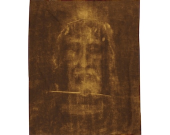 Shroud of Turin Velveteen Plush Blanket