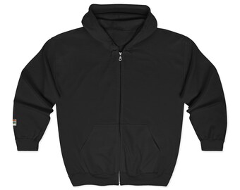 Black Full Zip Hoodie