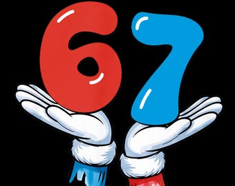 Meme de videojuegos para niños de Brainrot Six Seven, número de béisbol, meme de goteo de helado Six Seven 67, jerga genalfa PNG