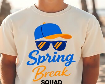 Vacaciones de primavera 2026 SVG • Equipo de vacaciones de primavera PNG | Chicos de vacaciones de primavera, diseño de vacaciones en la playa, camisetas y regalos de vacaciones de primavera — Descarga instantánea