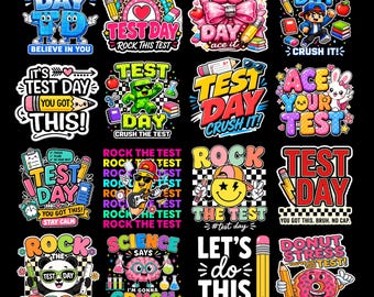 Test Day PNG Bundle, Test Day Png, Rock The Test Png, You Got This Test Day Png, Teacher Test Day Png, Last Day Of School, State Testing