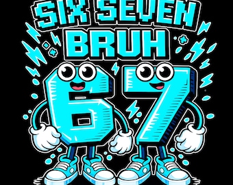 Roba un Brainrot Six Seven Italian Brainrot PNG, Six Seven Bruh, 67 Kids Boys PNG, Brainrot 67 Png, Six Seven 67 Kids Gaming Meme, 300 DPI
