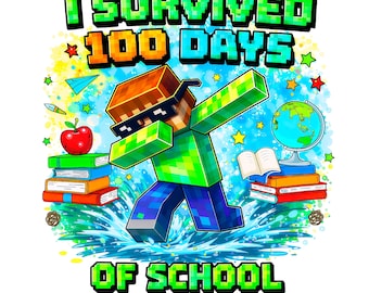 100 días de escuela PNG - Sobreviví 100 días de escuela | Nivel 100 días | Felices 100 días, profesor 100 días PNG - 300 DPI Transparente