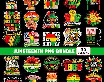 Paquete de PNG de Juneteenth, PNG del Mes de la Historia Negra, PNG de Juneteenth de 1865, Celebra 1865, PNG de They Not Like Us, PNG de camiseta de Juneteenth