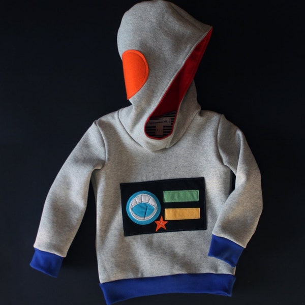 Children robot costume, robot hoodie, robot sweatshirt, robot sweater, boys clothes, carnival costume, children costumes, birthday gift boy