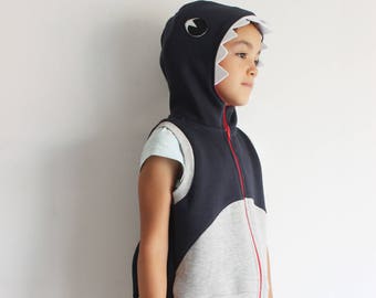 Shark jacket. Shark hoodie. Shark halloween costume. Carnival costume