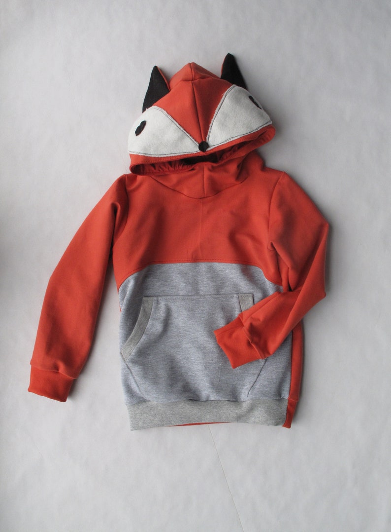 Fox hoodie. Fox sweatshirt. Fox costume. Fox sweater. Fox costume. Halloween costume. Carnival costume image 2