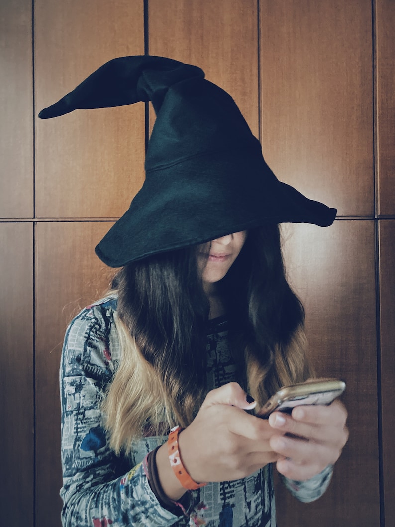 Witch hat. Wizard hat. Halloween hat. Magician hat. Wizarding hat. Kids' sizes. Adult sizes. image 7