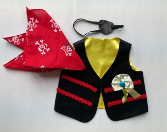 Pirate costume accessories for kids. Size 3 to 5 years. Sample sale. Ready to ship