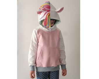 Little pony hoodie sweatshirt. Halloween pony costume. Carnival pony costume.