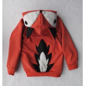 Fox Hoodie: Organic Cotton Blend Costume Sweatshirt with Ears