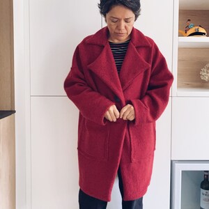 Boiled wool unlined coat. One size dress all. More colors available image 4