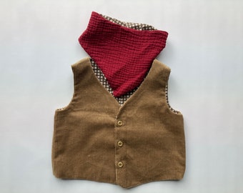 Cowboy vest for kids. Size 3 to 5 years. Sample sale. Ready to ship