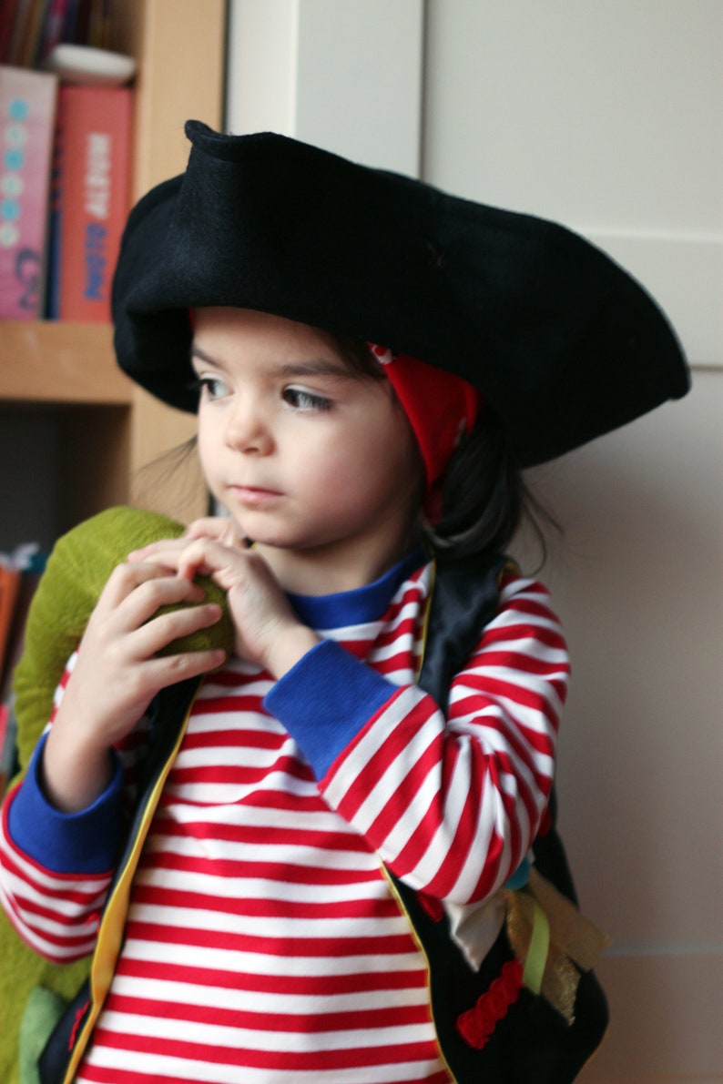 Pirate hat, boy pirate hat, baby pirate hat, carnival costume, pirate costumes, birthday costume, photo prop pirate, kids pirate, Halloween image 4