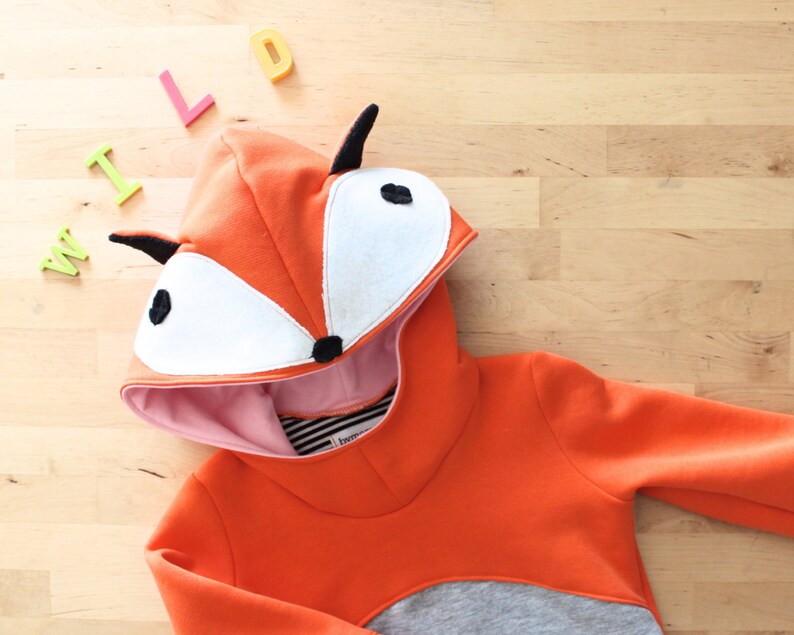 Fox hoodie. Fox sweatshirt. Fox costume. Fox sweater. Fox costume. Halloween costume. Carnival costume image 5