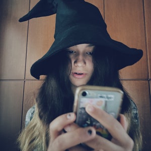 Witch hat. Wizard hat. Halloween hat. Magician hat. Wizarding hat. Kids' sizes. Adult sizes. image 9