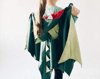 Dragon cape for kids. Dragon costume