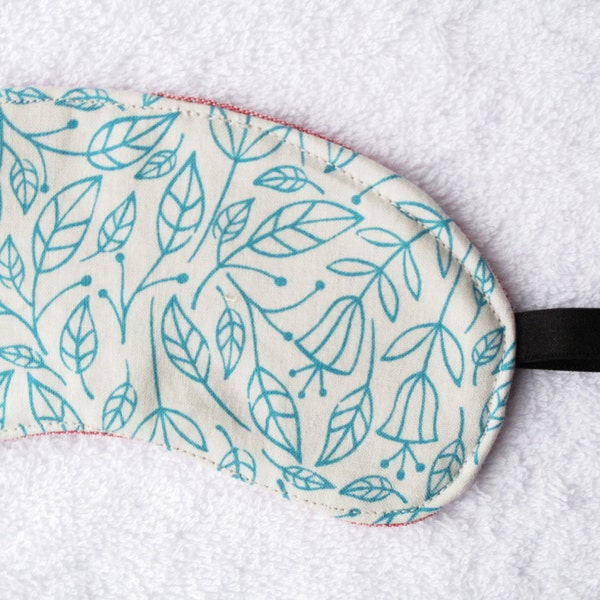 Valentines relax eye mask, pure cotton. Sleepwear, eyewear.Travel accessories for women. Includes a zipper pouch.