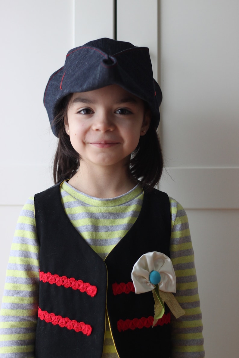 Pirate's hat. Sewing pattern and tutorial. Sizes from newborn to teen. English and Italian. image 5