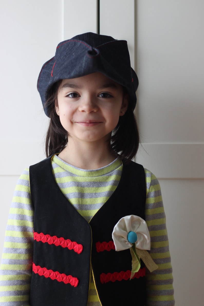 Pirate's hat. Sewing pattern and tutorial. Sizes from Etsy México
