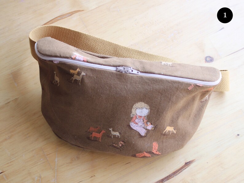 Canvas fanny pack. Adjustable. Ready to ship. Made in Italy 1