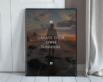 Minimalist Motivational Wall Art Bundle – 10 Printable Quotes for Office, Home & Dorm