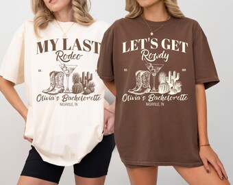Nashville Bachelorette Comfort Colors Tee: Last Rodeo Western Bride