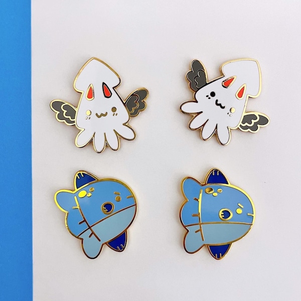 Omniscient Reader’s Viewpoint Enamel Pin | ORV gold plated metal pin | squid dokja - angry sunfish