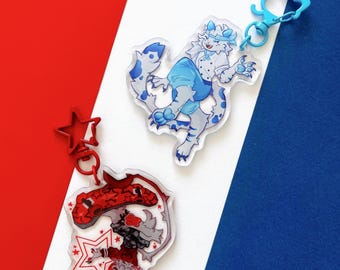 Roblox Phighting Acrylic Keychains | Double Sided Epoxy Clear Charm