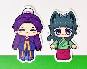 Stickers agendas d'apothicaire | Maomao - Jinshi | Stickers découpés en vinyle mat