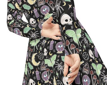 Pagan dress | Long Sleeve Witchy Dress