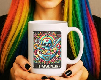 Cereal Killer Mug, 15oz Funny Coffee Cup