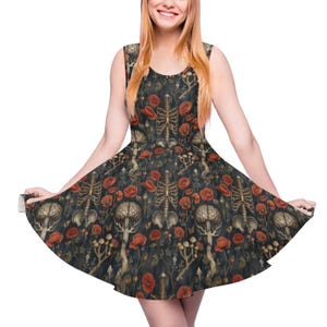 knee length dresses for ladies Ancient Art Anatomy Sleeveless Strap Mini Dresses  Proud Rabbit