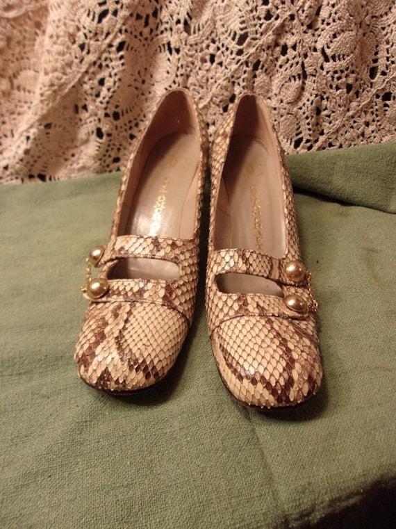 1960's Snake Skin Shoes