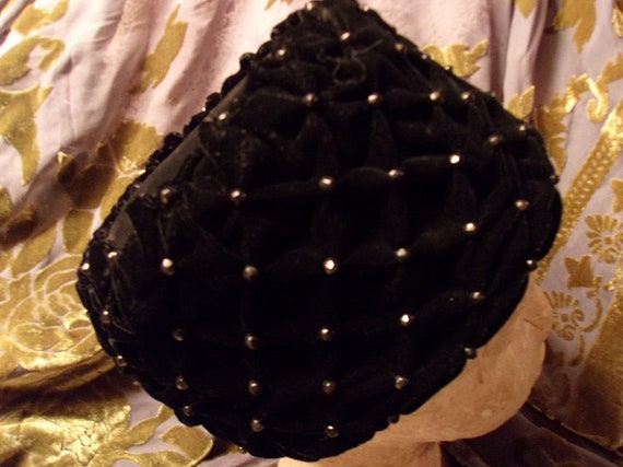 Dachette's Pill Box 1960's Black Hat
