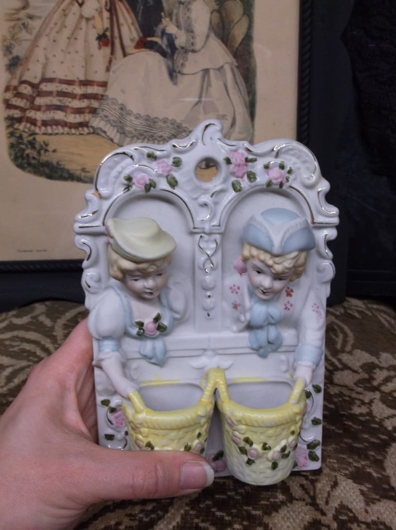 Porcelain Wall Pocket Japan Etsy